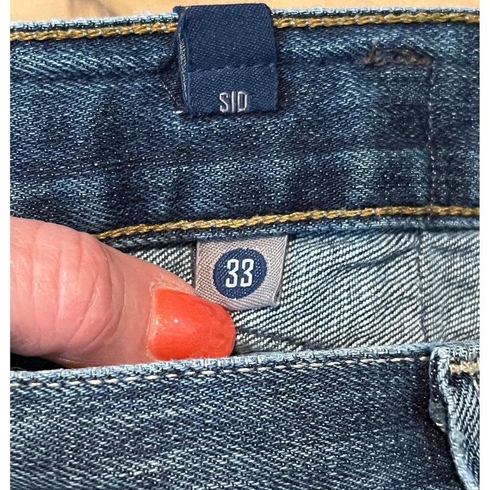 Citizens of Humanity Sid Straight Leg Jeans Medium Wash Blue Denim Size 33